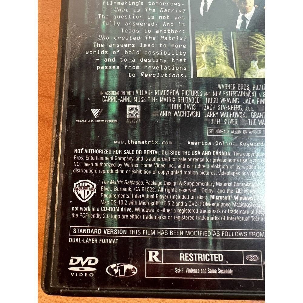 The Matrix Reloaded DVD - Picture 5 of 9